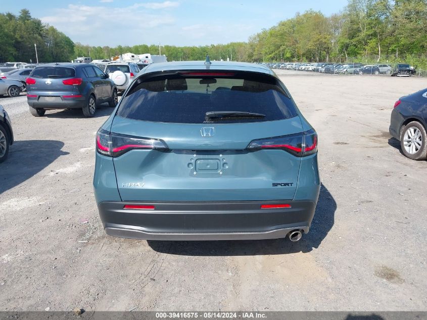 2024 Honda Hr-V Awd Sport/Awd Sport W/O Bsi VIN: 3CZRZ2H54RM749137 Lot: 39416575