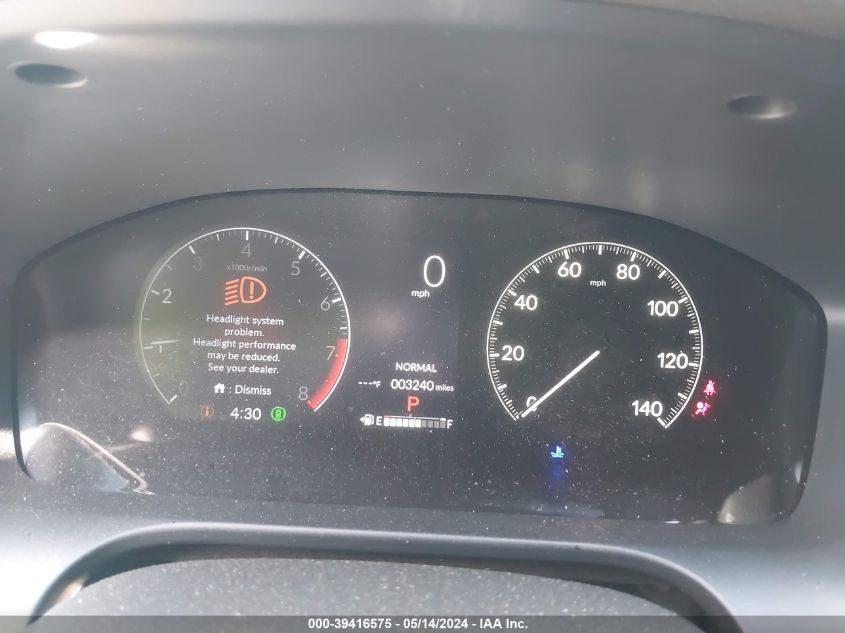 2024 Honda Hr-V Awd Sport/Awd Sport W/O Bsi VIN: 3CZRZ2H54RM749137 Lot: 39416575