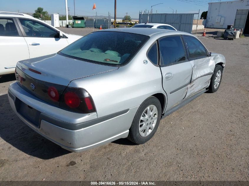 2004 Chevrolet Impala VIN: 2G1WF52EX49311468 Lot: 39416626