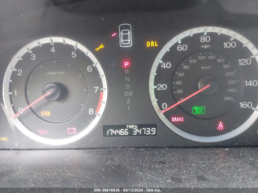 2010 Honda Accord 2.4 Ex-L VIN: 1HGCP2F83AA000086 Lot: 39416636