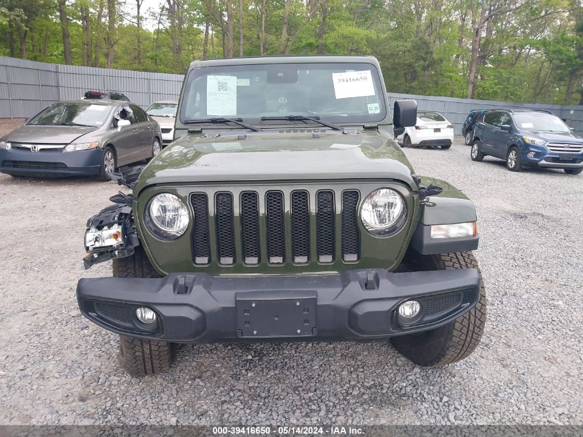 2021 Jeep Wrangler Unlimited Sahara Altitude 4X4 VIN: 1C4HJXENXMW591521 Lot: 39416650