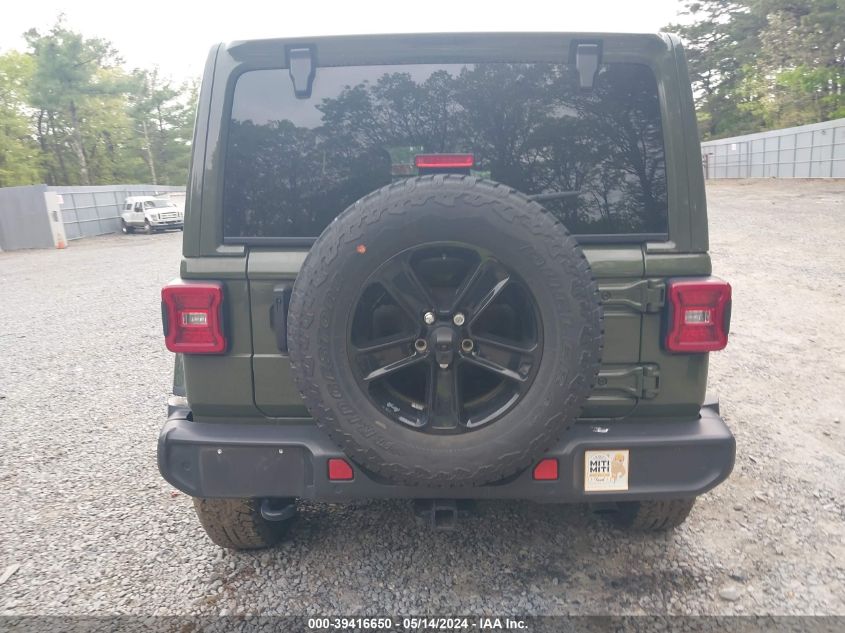 2021 Jeep Wrangler Unlimited Sahara Altitude 4X4 VIN: 1C4HJXENXMW591521 Lot: 39416650