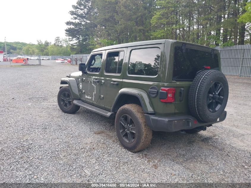 2021 Jeep Wrangler Unlimited Sahara Altitude 4X4 VIN: 1C4HJXENXMW591521 Lot: 39416650