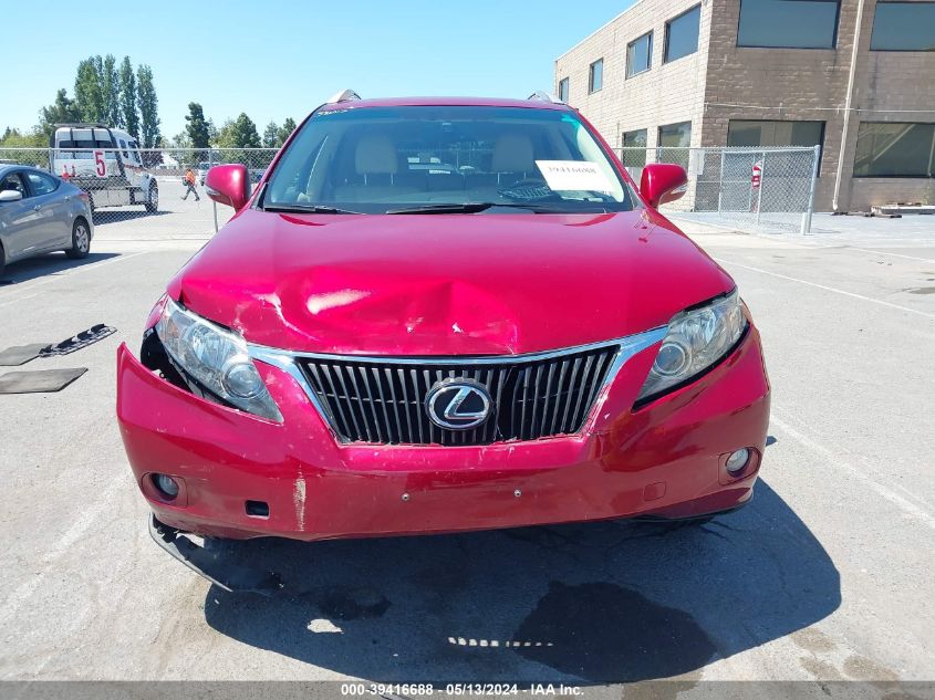 2010 Lexus Rx 350 VIN: JTJZK1BA1A2405252 Lot: 39416688