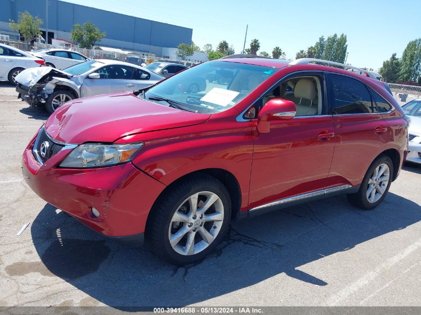 2010 Lexus Rx 350 VIN: JTJZK1BA1A2405252 Lot: 39416688