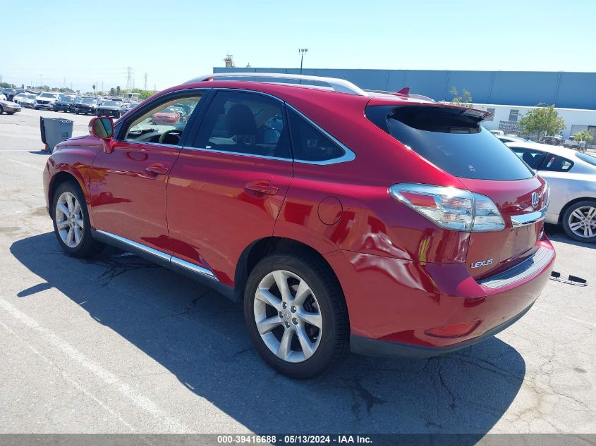 2010 Lexus Rx 350 VIN: JTJZK1BA1A2405252 Lot: 39416688