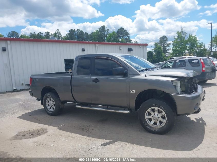 2004 Nissan Titan Xe VIN: 1N6AA06B54N507671 Lot: 39416692