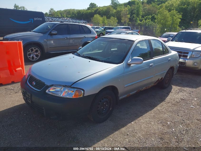 2002 Nissan Sentra Gxe VIN: 3N1CB51A02L554952 Lot: 39416702