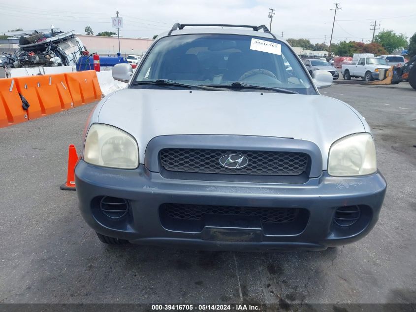 2004 Hyundai Santa Fe Gl VIN: KM8SB12B14U655477 Lot: 39416705