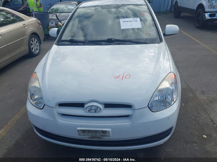 2010 Hyundai Accent Gs VIN: KMHCM3AC2AU171754 Lot: 39416742