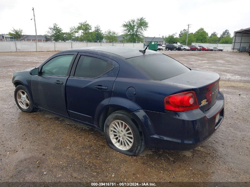 2013 Dodge Avenger Se VIN: 1C3CDZAB0DN713032 Lot: 39416751