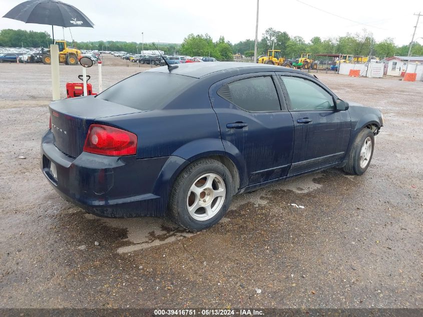 2013 Dodge Avenger Se VIN: 1C3CDZAB0DN713032 Lot: 39416751