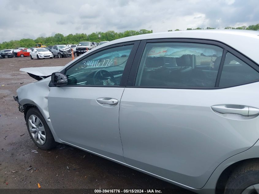 2016 Toyota Corolla Le VIN: 2T1BURHE9GC498362 Lot: 39416776