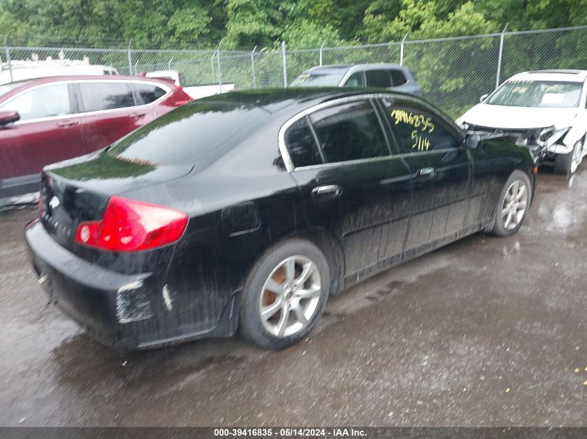 2006 Infiniti G35X VIN: JNKCV51F56M607106 Lot: 39416835