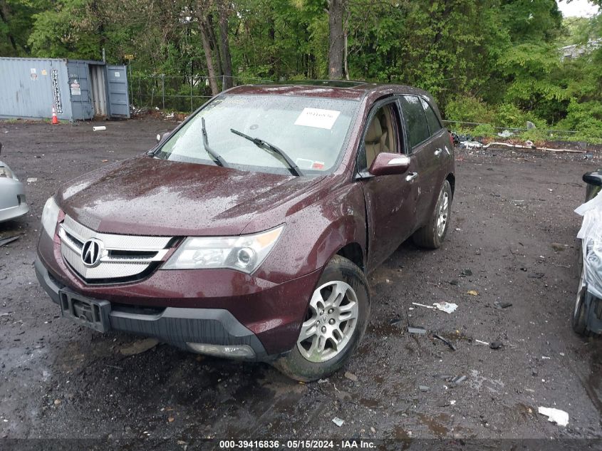 2009 Acura Mdx Technology VIN: 2HNYD286X9H519586 Lot: 39416836