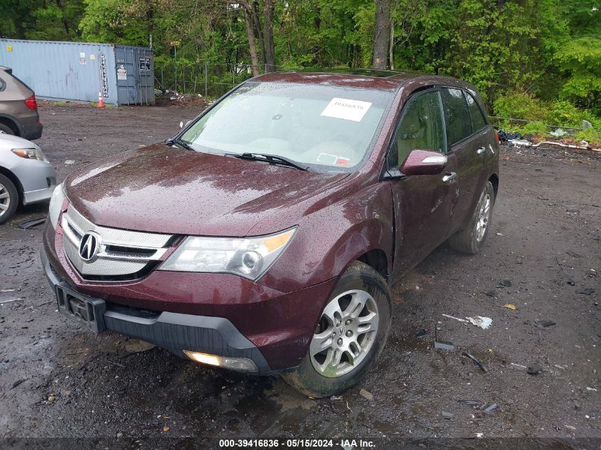 2009 Acura Mdx Technology VIN: 2HNYD286X9H519586 Lot: 39416836