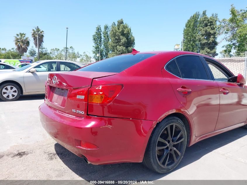 2008 Lexus Is 250 VIN: JTHBK262Y82064505 Lot: 39416888