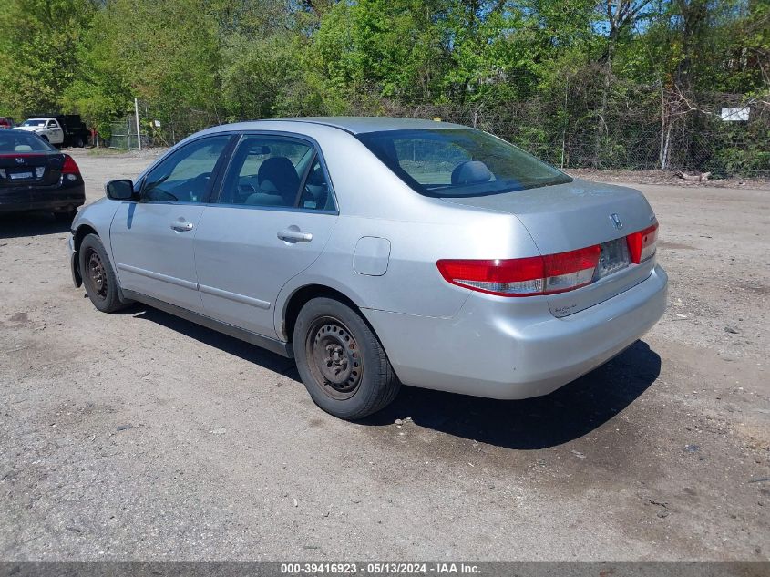 2003 Honda Accord 2.4 Lx VIN: 1HGCM55353A102119 Lot: 39416923