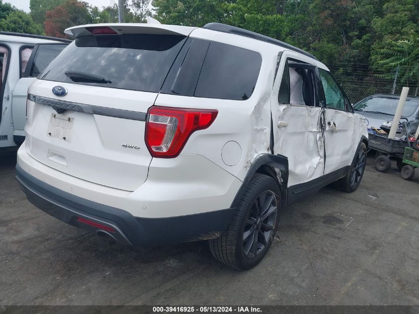 2017 Ford Explorer Xlt VIN: 1FM5K8D81HGA90322 Lot: 39416925