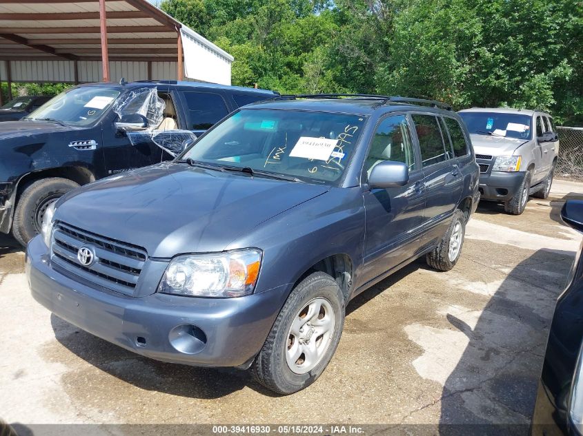 2006 Toyota Highlander VIN: JTEGD21A560152995 Lot: 39416930