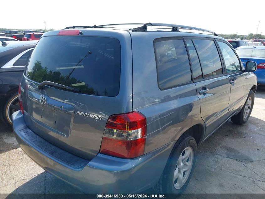 2006 Toyota Highlander VIN: JTEGD21A560152995 Lot: 39416930