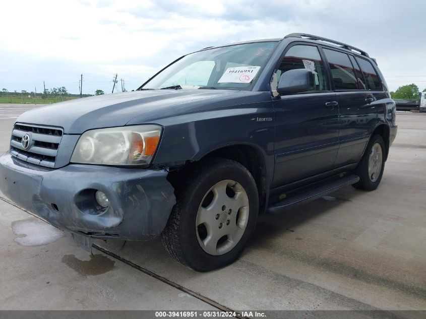 2005 Toyota Highlander Limited V6 VIN: JTEDP21A150062901 Lot: 39416951