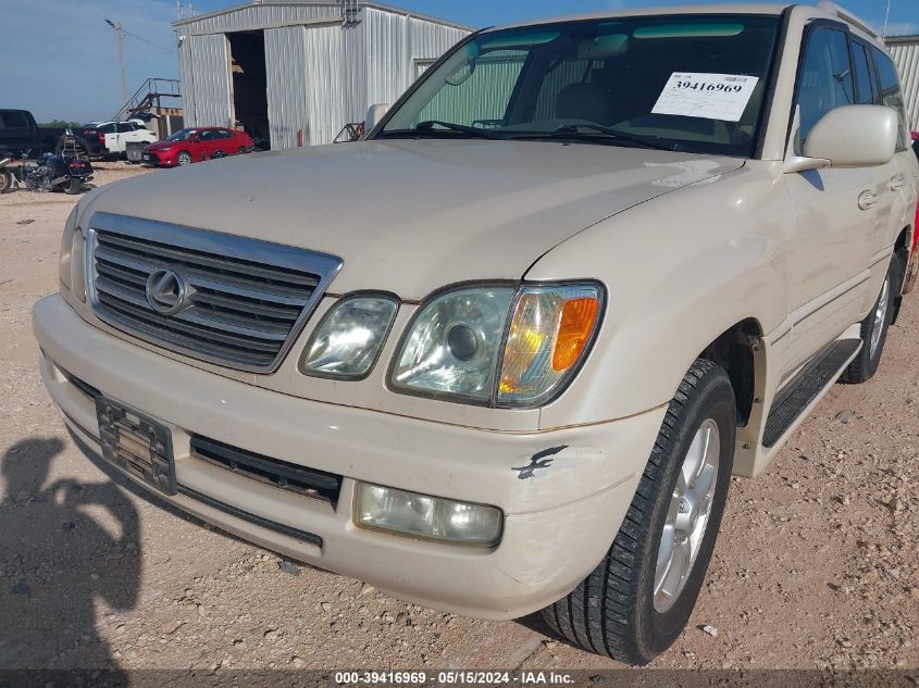2004 Lexus Lx 470 VIN: JTJHT00W743547377 Lot: 39416969