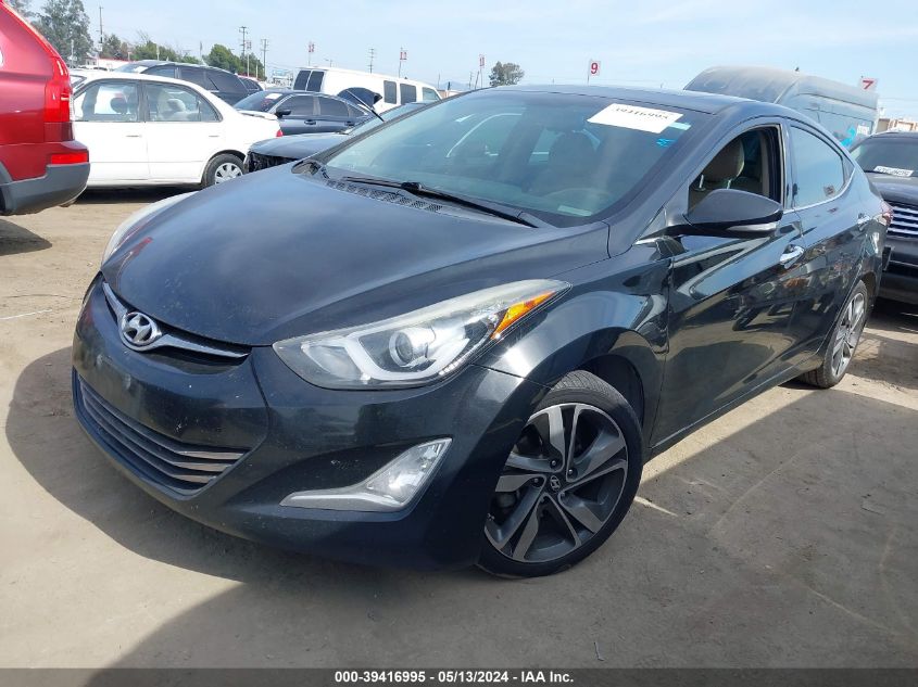 2015 Hyundai Elantra Limited VIN: 5NPDH4AEXFH631491 Lot: 39416995