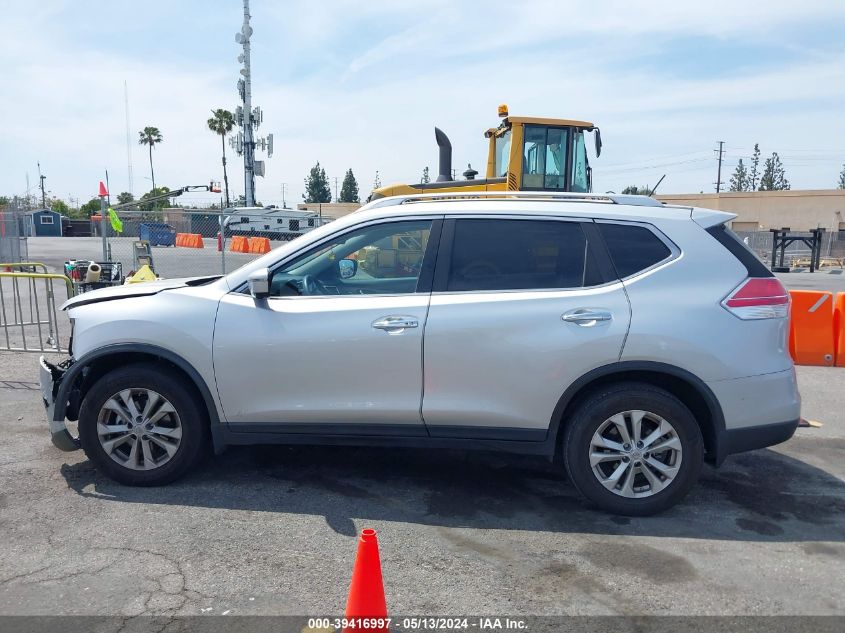 2016 Nissan Rogue Sv VIN: KNMAT2MT6GP652540 Lot: 39416997