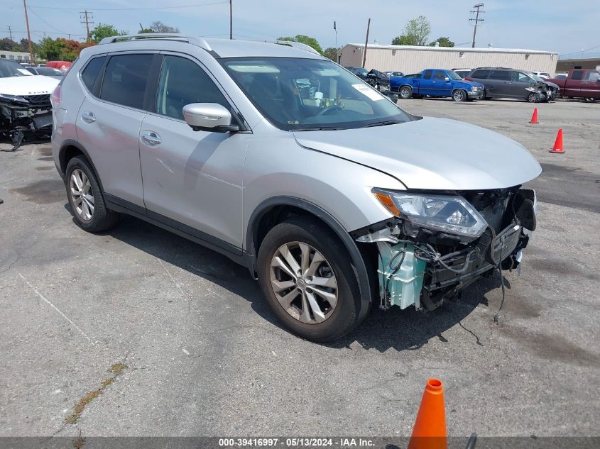 2016 Nissan Rogue Sv VIN: KNMAT2MT6GP652540 Lot: 39416997