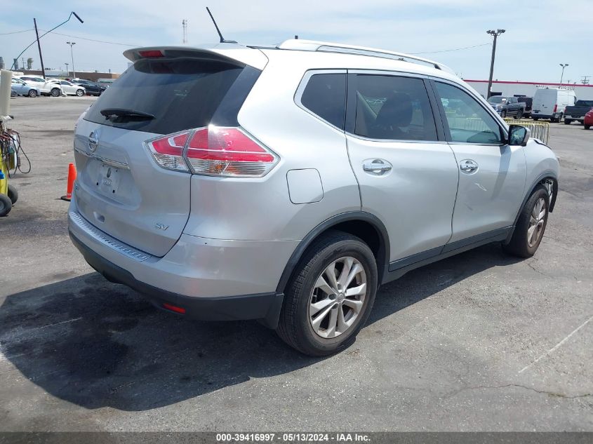 2016 Nissan Rogue Sv VIN: KNMAT2MT6GP652540 Lot: 39416997