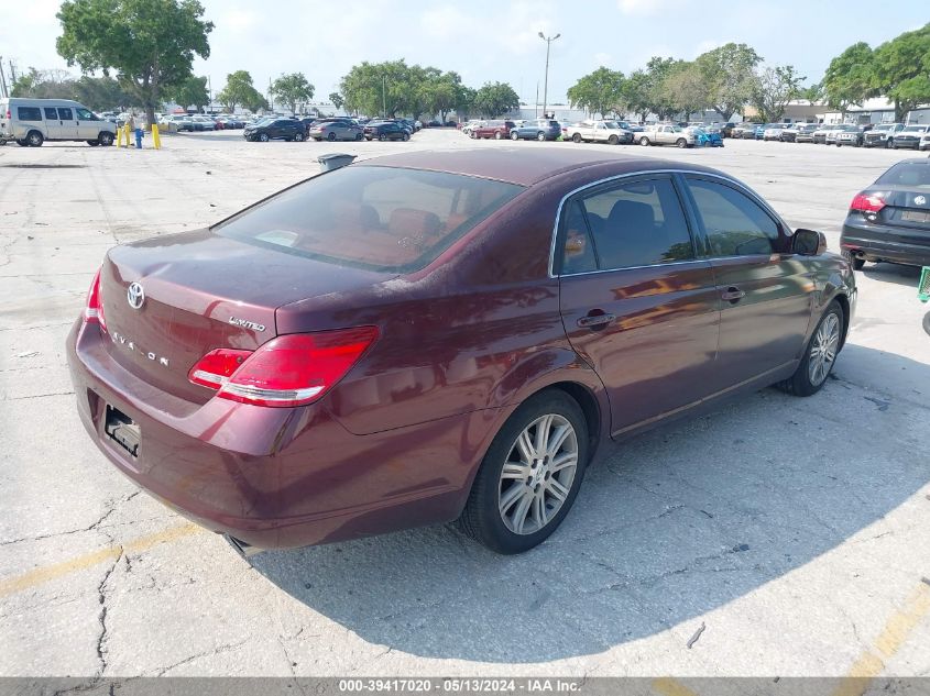 2006 Toyota Avalon Limited VIN: 4T1BK36B56U135050 Lot: 39417020