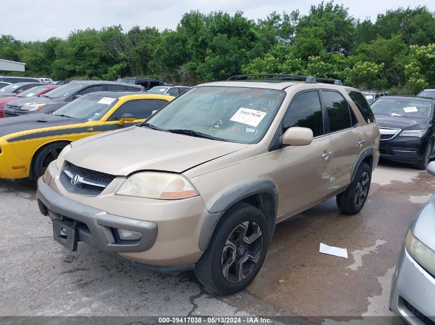 2001 Acura Mdx VIN: 2HNYD18881H507016 Lot: 39417038