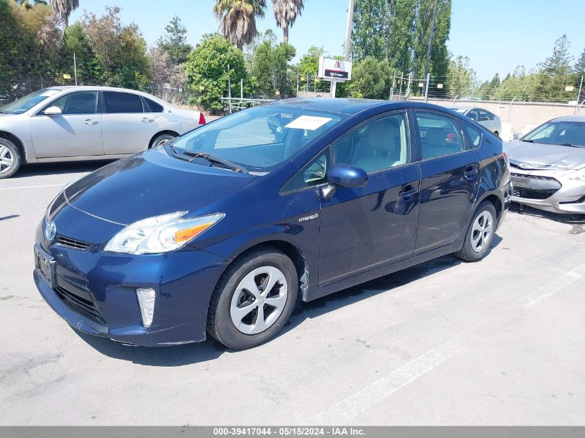 2012 Toyota Prius Two VIN: JTDKN3DU3C1481854 Lot: 39417044