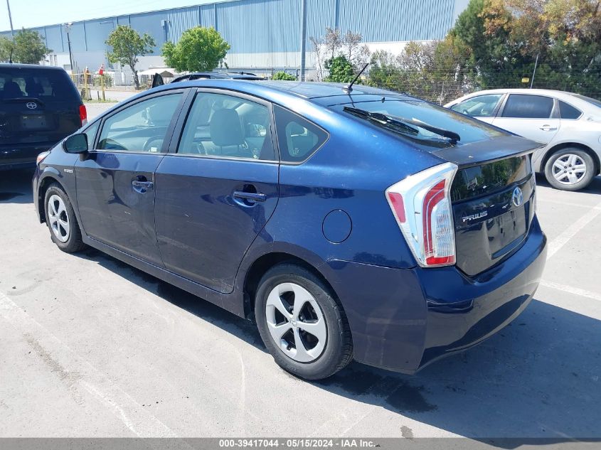 2012 Toyota Prius Two VIN: JTDKN3DU3C1481854 Lot: 39417044