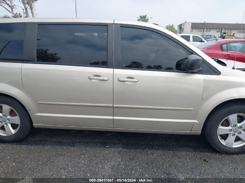 2013 Dodge Grand Caravan Se VIN: 2C4RDGBG6DR760525 Lot: 39417047