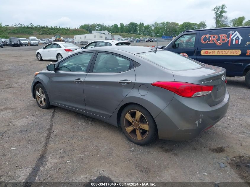 2011 Hyundai Elantra Gls VIN: 5NPDH4AE1BH058197 Lot: 39417049