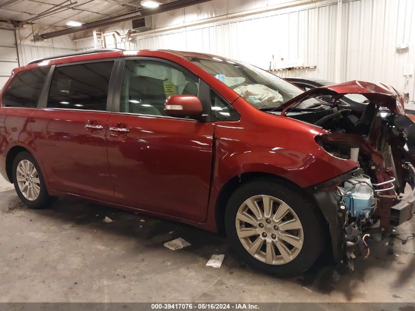 2016 Toyota Sienna Limited Premium 7 Passenger VIN: 5TDYK3DC2GS717929 Lot: 39417076