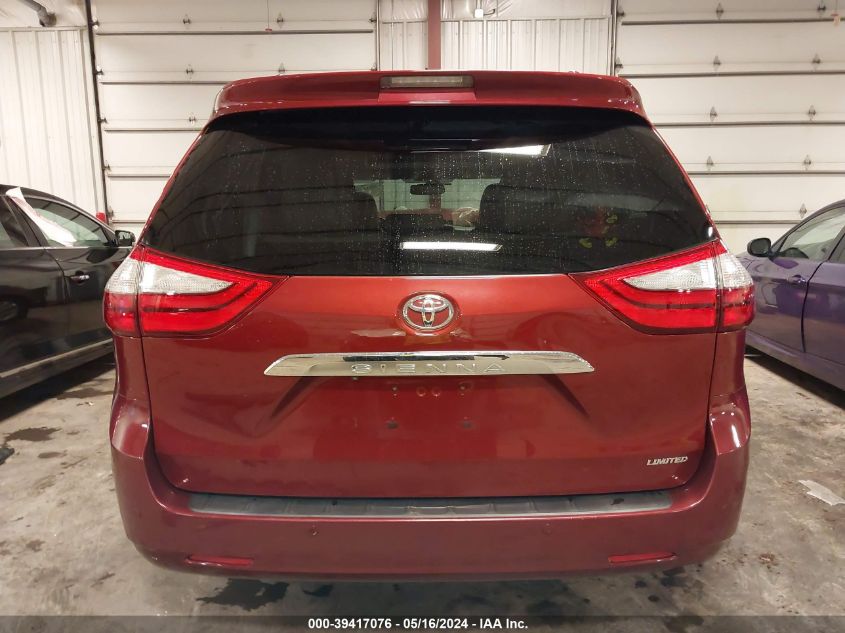 2016 Toyota Sienna Limited Premium 7 Passenger VIN: 5TDYK3DC2GS717929 Lot: 39417076