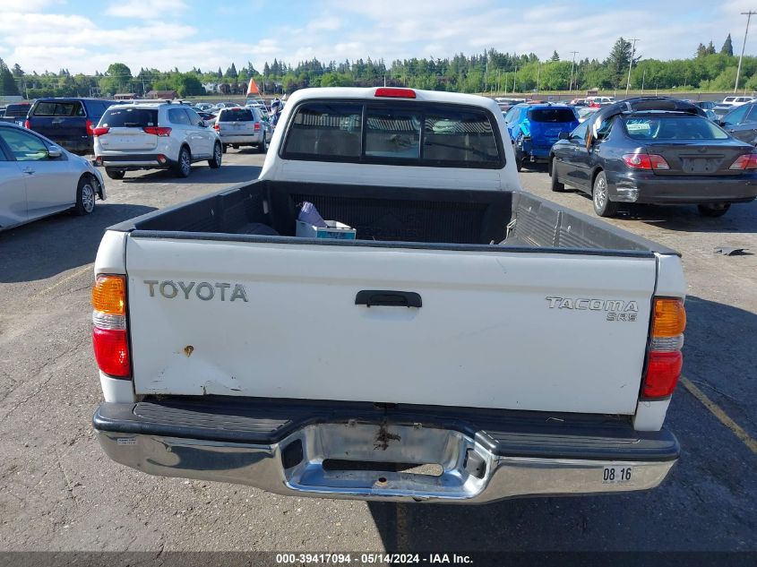 2003 Toyota Tacoma Xtracab VIN: 5TEVL52N23Z220411 Lot: 39417094