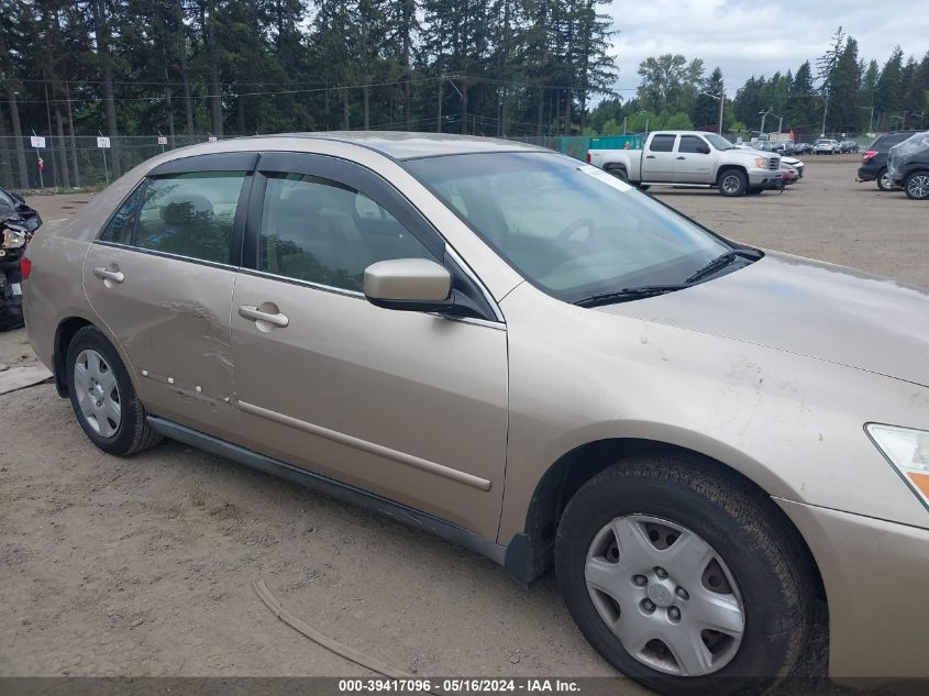 2005 Honda Accord 2.4 Lx VIN: 1HGCM55425A063341 Lot: 39417096