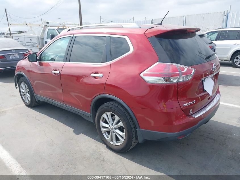 2015 Nissan Rogue Sv VIN: 5N1AT2MT0FC906888 Lot: 39417105