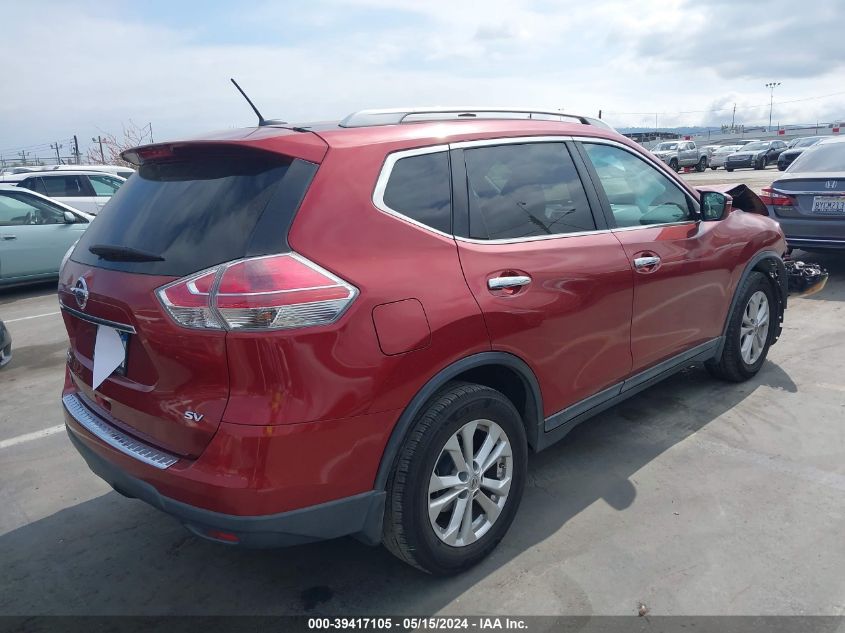 2015 Nissan Rogue Sv VIN: 5N1AT2MT0FC906888 Lot: 39417105