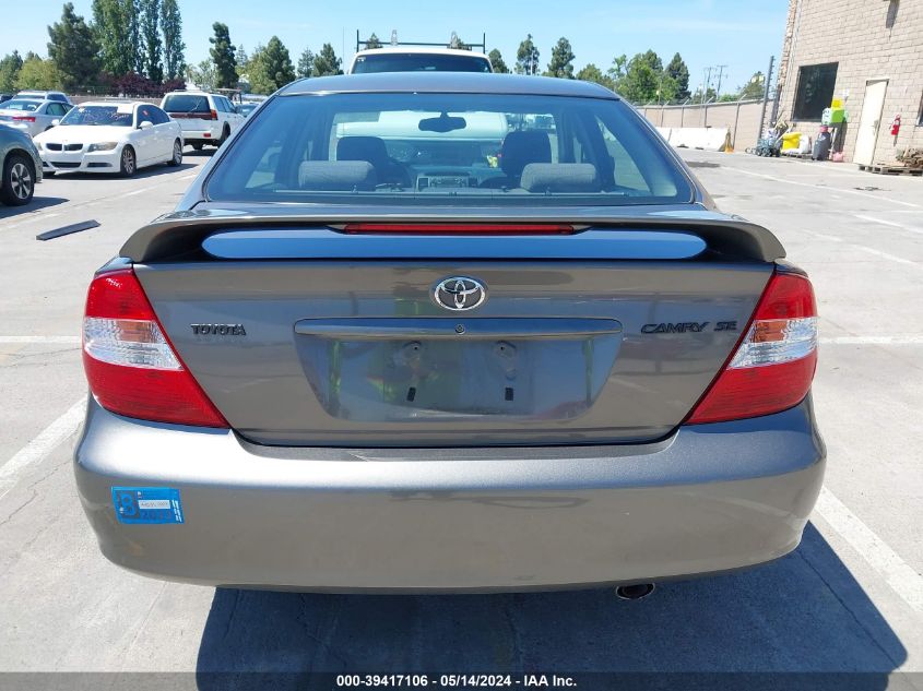 2003 Toyota Camry Se VIN: 4T1BE32K93U722439 Lot: 39417106