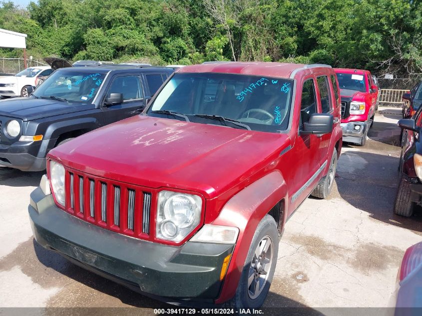 2008 Jeep Liberty Sport VIN: 1J8GP28K68W164396 Lot: 39417129