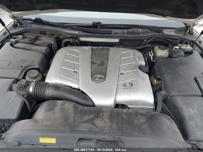 2002 Lexus Ls 430 VIN: JTHBN30F820089110 Lot: 39417154