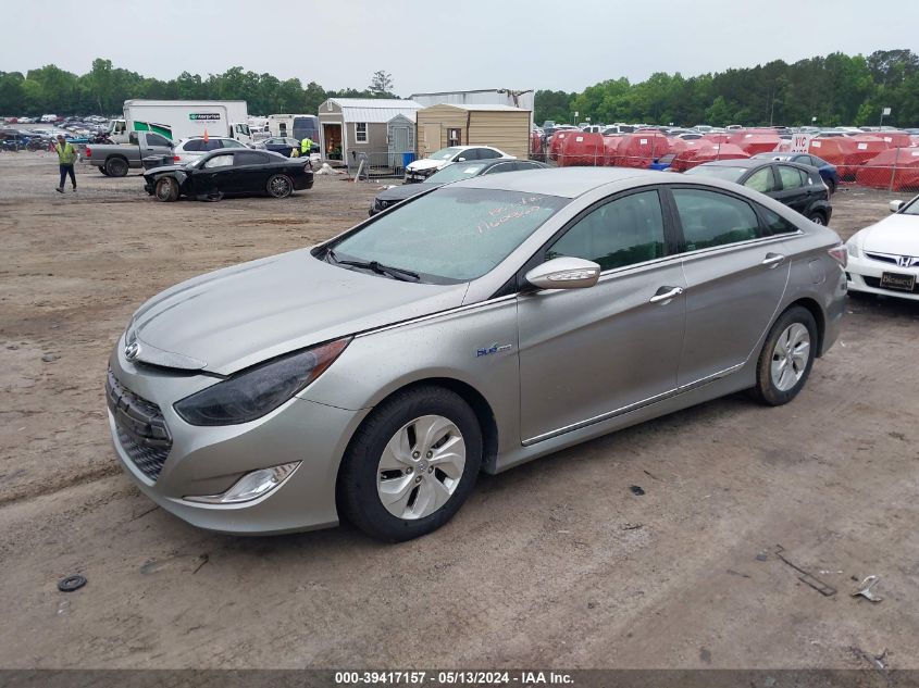 2013 Hyundai Sonata Hybrid VIN: KMHEC4A40DA098738 Lot: 39417157