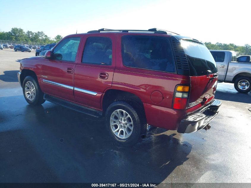 2005 GMC Yukon Sle VIN: 1GKEK13T55J245619 Lot: 39417167