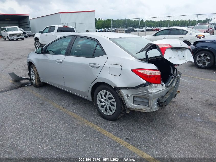 2019 Toyota Corolla Le VIN: 5YFBURHE7KP939480 Lot: 39417170