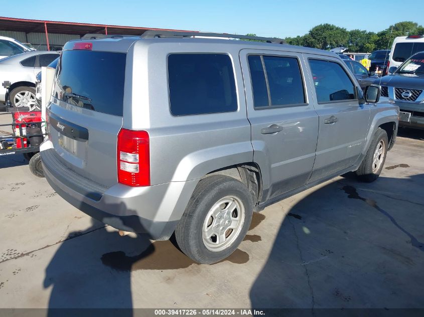 2016 Jeep Patriot Sport VIN: 1C4NJPBA1GD677711 Lot: 39417226